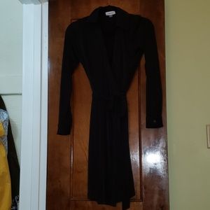 Calvin Klein Black Wrap Dress NWOT SIZE 4